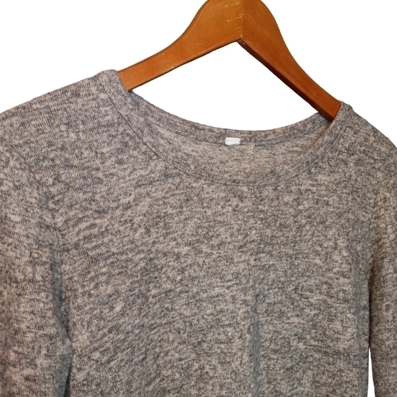 Taupe Lightweight Stretchy Sweater Elbow Patches Back Buttons Size Small - Picture 5 of 12